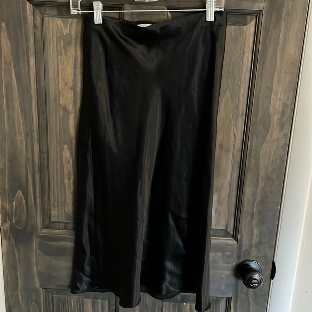 VINCE satin skirt